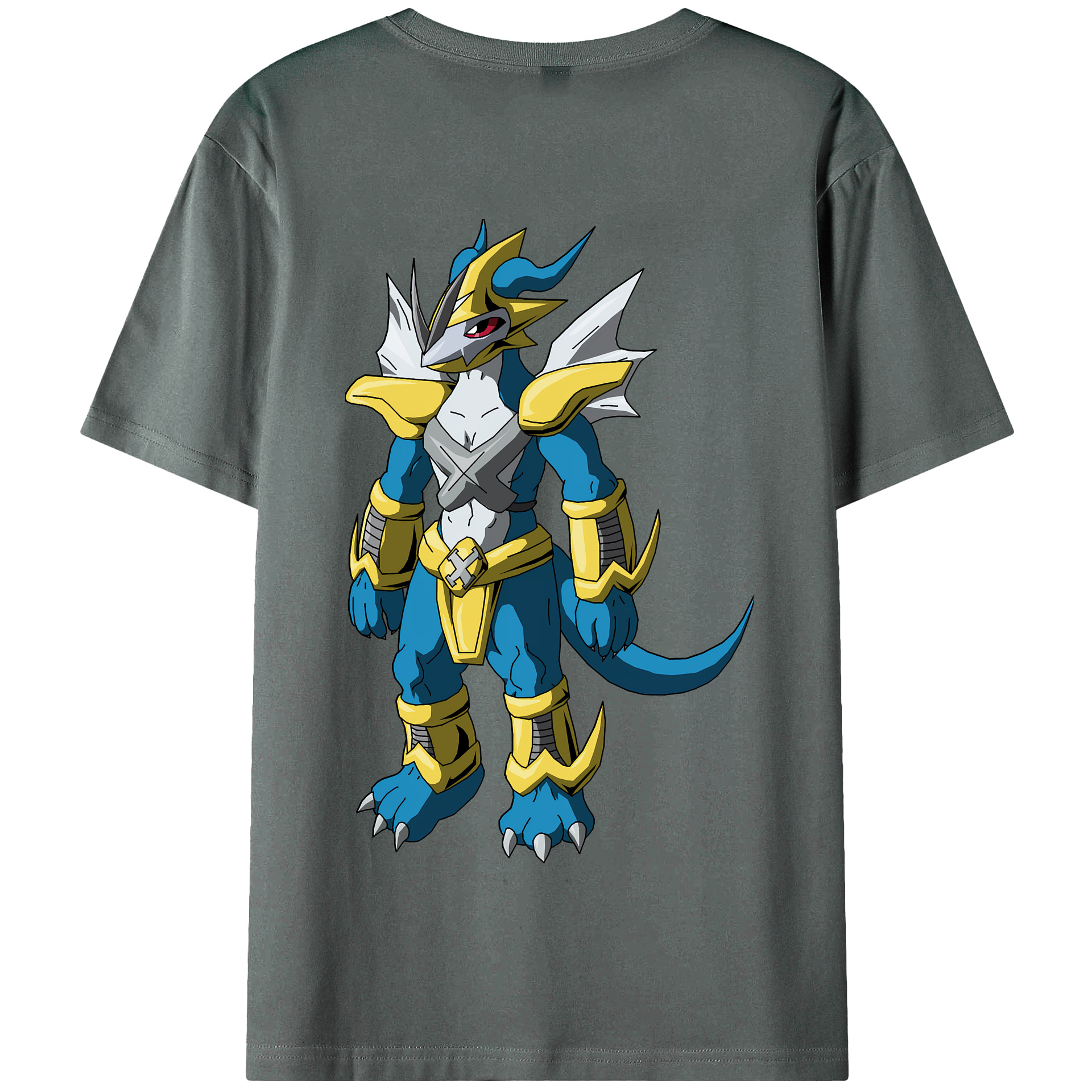 （画像用） Digimon デジタルモンスター/デジモン 綿100％半袖Tシャツ（背面プリント）
